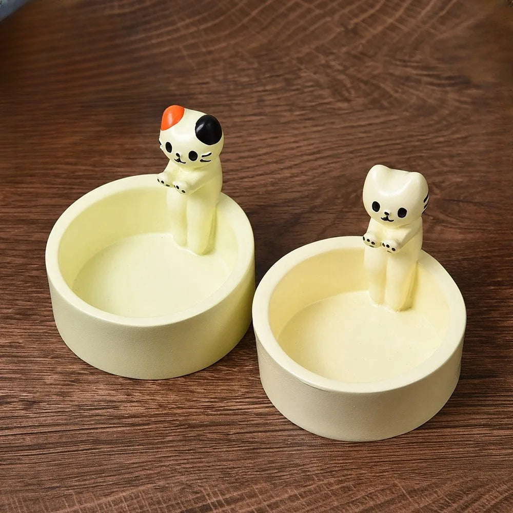 Cute Cartoon Cat Candle Holder