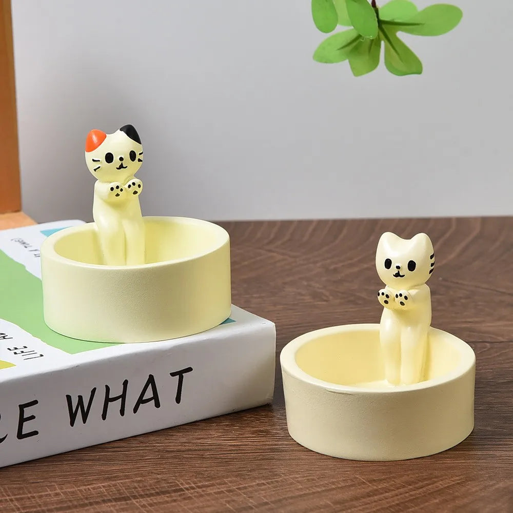Cute Cartoon Cat Candle Holder
